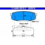 Ate Σετ τακάκια, Δισκόφρενα - 13.0460-5619.2