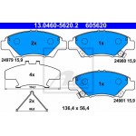 Ate Σετ τακάκια, Δισκόφρενα - 13.0460-5620.2