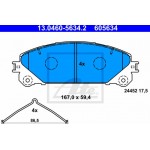 Ate Σετ τακάκια, Δισκόφρενα - 13.0460-5634.2