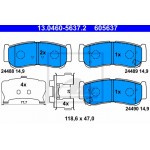 Ate Σετ τακάκια, Δισκόφρενα - 13.0460-5637.2