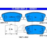 Ate Σετ τακάκια, Δισκόφρενα - 13.0460-5651.2