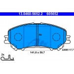 Ate Σετ τακάκια, Δισκόφρενα - 13.0460-5652.2