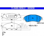 Ate Σετ τακάκια, Δισκόφρενα - 13.0460-5656.2