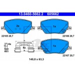 Ate Σετ τακάκια, Δισκόφρενα - 13.0460-5662.2