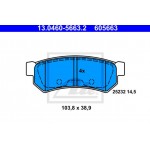 Ate Σετ τακάκια, Δισκόφρενα - 13.0460-5663.2