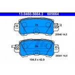 Ate Σετ τακάκια, Δισκόφρενα - 13.0460-5664.2