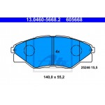 Ate Σετ τακάκια, Δισκόφρενα - 13.0460-5668.2
