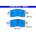 Ate Σετ τακάκια, Δισκόφρενα - 13.0460-5674.2