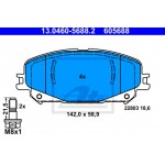 Ate Σετ τακάκια, Δισκόφρενα - 13.0460-5688.2