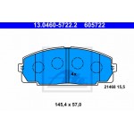 Ate Σετ τακάκια, Δισκόφρενα - 13.0460-5722.2