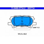 Ate Σετ τακάκια, Δισκόφρενα - 13.0460-5734.2