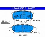 Ate Σετ τακάκια, Δισκόφρενα - 13.0460-5735.2