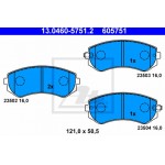 Ate Σετ τακάκια, Δισκόφρενα - 13.0460-5751.2