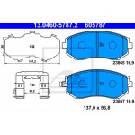 Ate Σετ τακάκια, Δισκόφρενα - 13.0460-5787.2