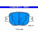 Ate Σετ τακάκια, Δισκόφρενα - 13.0460-5817.2