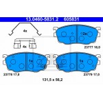 Ate Σετ τακάκια, Δισκόφρενα - 13.0460-5831.2