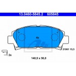 Ate Σετ τακάκια, Δισκόφρενα - 13.0460-5845.2