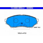 Ate Σετ τακάκια, Δισκόφρενα - 13.0460-5854.2