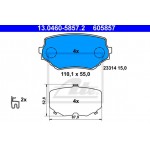 Ate Σετ τακάκια, Δισκόφρενα - 13.0460-5857.2