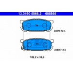 Ate Σετ τακάκια, Δισκόφρενα - 13.0460-5866.2