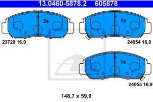 Ate Σετ τακάκια, Δισκόφρενα - 13.0460-5878.2