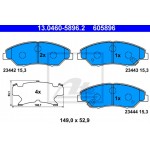 Ate Σετ τακάκια, Δισκόφρενα - 13.0460-5896.2