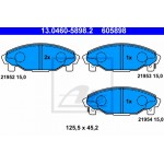 Ate Σετ τακάκια, Δισκόφρενα - 13.0460-5898.2