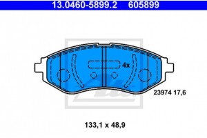 Ate Σετ τακάκια, Δισκόφρενα - 13.0460-5899.2