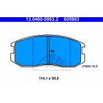 Ate Σετ τακάκια, Δισκόφρενα - 13.0460-5953.2