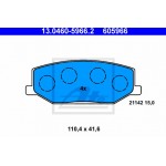 Ate Σετ τακάκια, Δισκόφρενα - 13.0460-5966.2