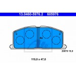 Ate Σετ τακάκια, Δισκόφρενα - 13.0460-5976.2