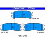 Ate Σετ τακάκια, Δισκόφρενα - 13.0460-5980.2