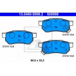 Ate Σετ τακάκια, Δισκόφρενα - 13.0460-5998.2