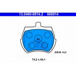 Ate Σετ τακάκια, Δισκόφρενα - 13.0460-6914.2