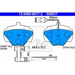 Ate Σετ τακάκια, Δισκόφρενα - 13.0460-6917.2