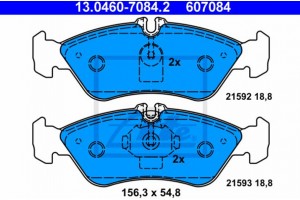Ate Σετ τακάκια, Δισκόφρενα - 13.0460-7084.2