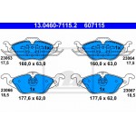 Ate Σετ τακάκια, Δισκόφρενα - 13.0460-7115.2
