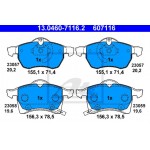 Ate Σετ τακάκια, Δισκόφρενα - 13.0460-7116.2