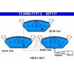 Ate Σετ τακάκια, Δισκόφρενα - 13.0460-7117.2
