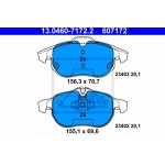 Ate Σετ τακάκια, Δισκόφρενα - 13.0460-7172.2