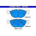 Ate Σετ τακάκια, Δισκόφρενα - 13.0460-7183.2