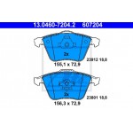 Ate Σετ τακάκια, Δισκόφρενα - 13.0460-7204.2
