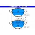 Ate Σετ τακάκια, Δισκόφρενα - 13.0460-7211.2