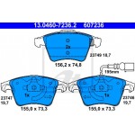 Ate Σετ τακάκια, Δισκόφρενα - 13.0460-7236.2