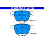 Ate Σετ τακάκια, Δισκόφρενα - 13.0460-7243.2