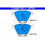 Ate Σετ τακάκια, Δισκόφρενα - 13.0460-7261.2