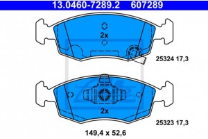 Ate Σετ τακάκια, Δισκόφρενα - 13.0460-7289.2