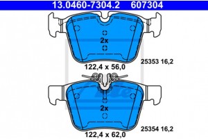Ate Σετ τακάκια, Δισκόφρενα - 13.0460-7304.2