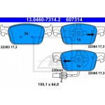 Ate Σετ τακάκια, Δισκόφρενα - 13.0460-7314.2 Ate Σετ τακάκια, Δισκόφρενα - 13.0460-7314.2