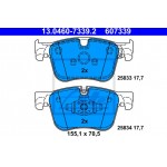Ate Σετ τακάκια, Δισκόφρενα - 13.0460-7339.2